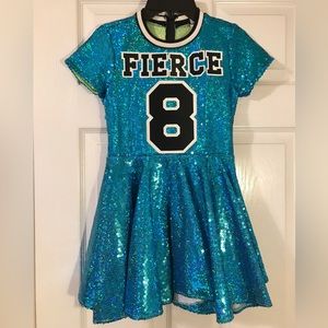 Blue Sequin Dress